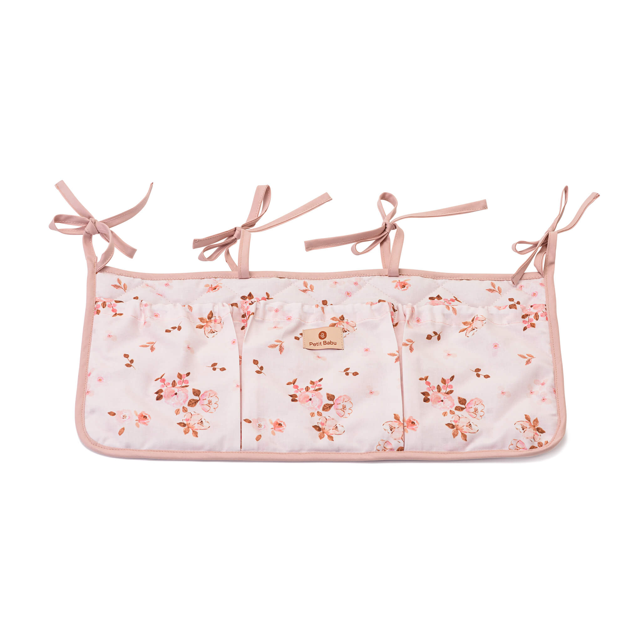 Bed-pocket-pink-flowers-PetitBabu