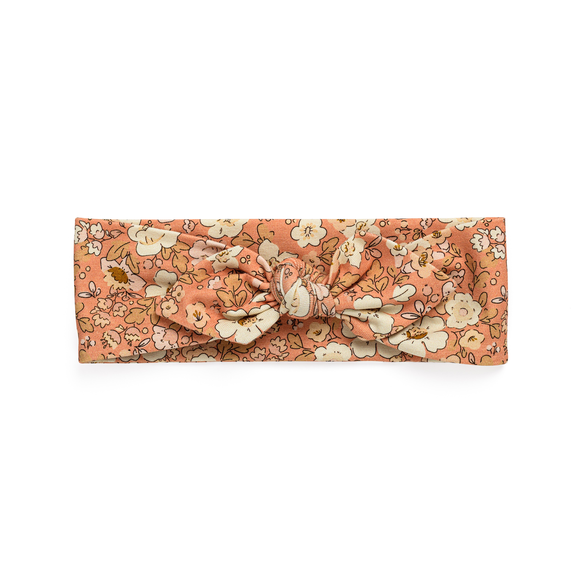 Matu lenta - oranža ar puķītēm