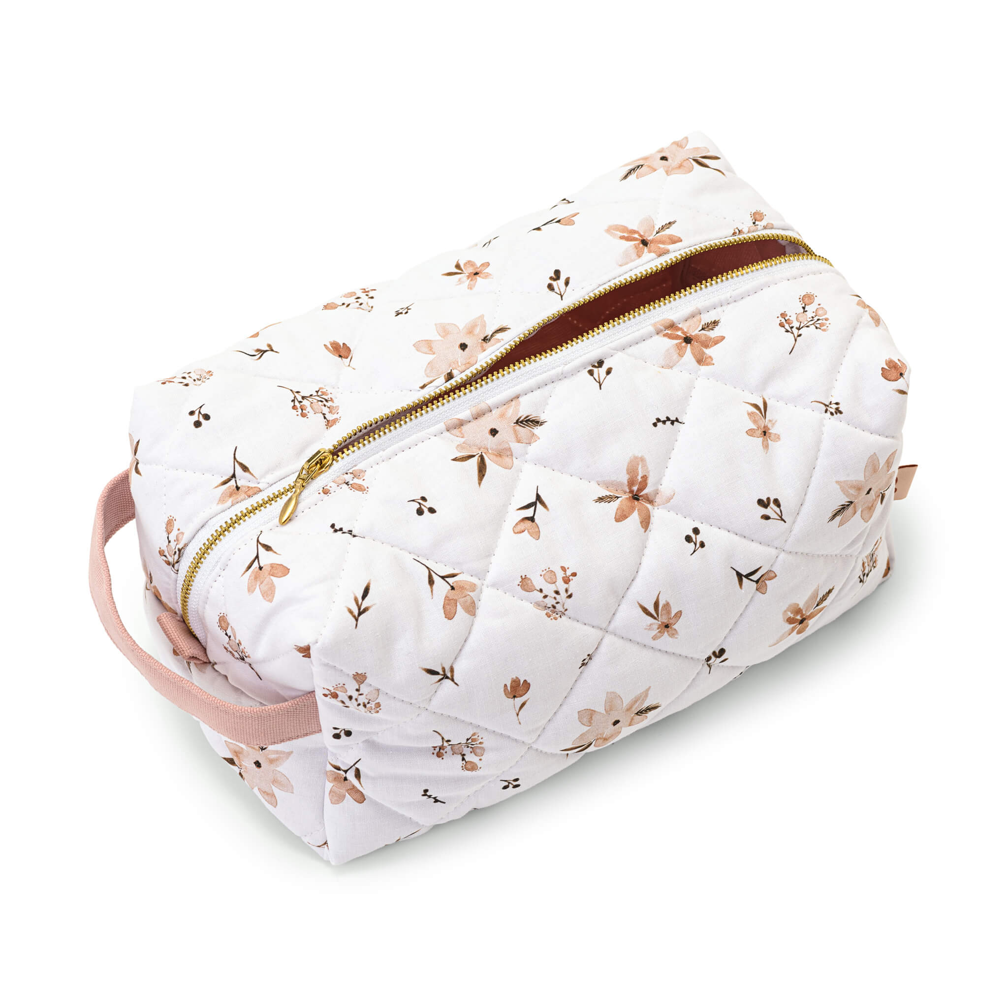 Toiletry-bag-brown-flowers